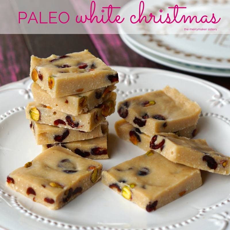 Paleo White Christmas Slice | Paleo Christmas Dessert