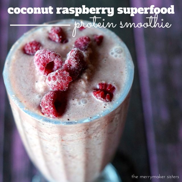 Coconut Raspberry Superfood Protein Smoothie3