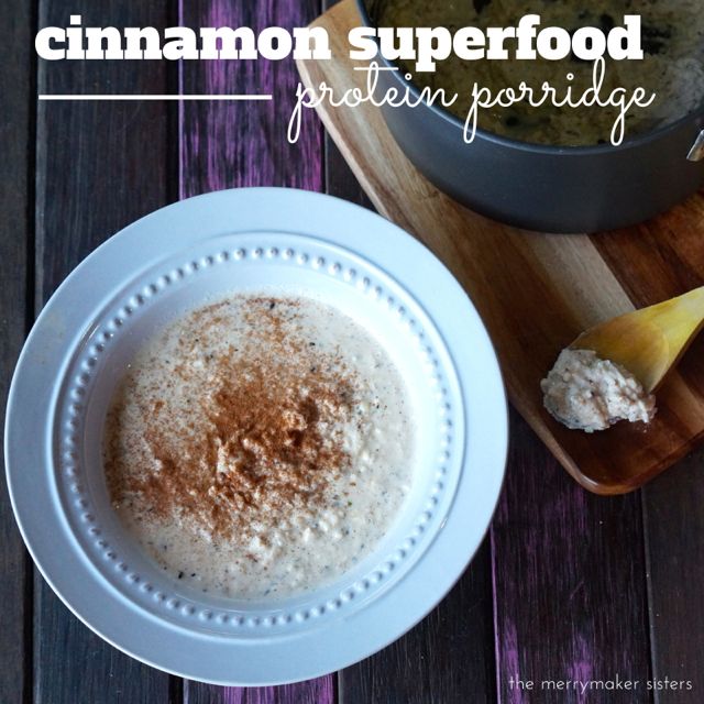 cinnamon superfood protein porridge