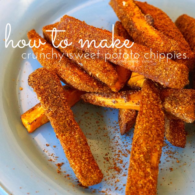 perfect crunchy sweet potato chips