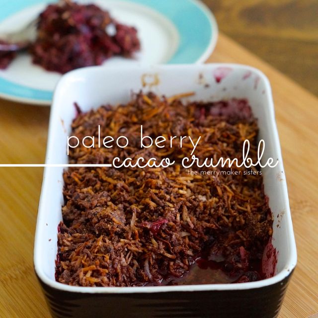 paleo berry cacao crumble