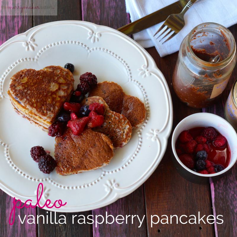 paleo vanilla raspberry pancakes 3