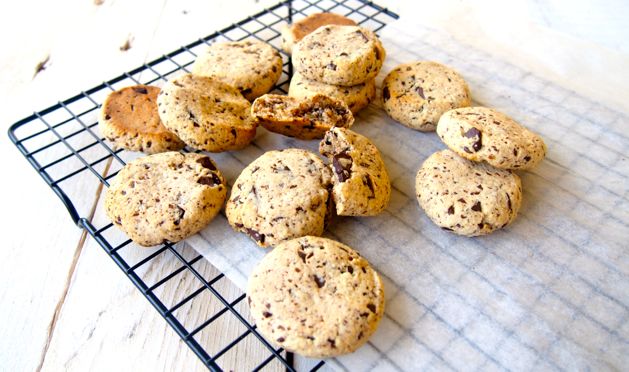 Gluten Free, Low Fructose Choc Chip Cookies.