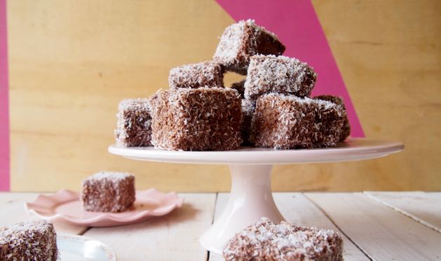 gluten free low fructose lamingtons