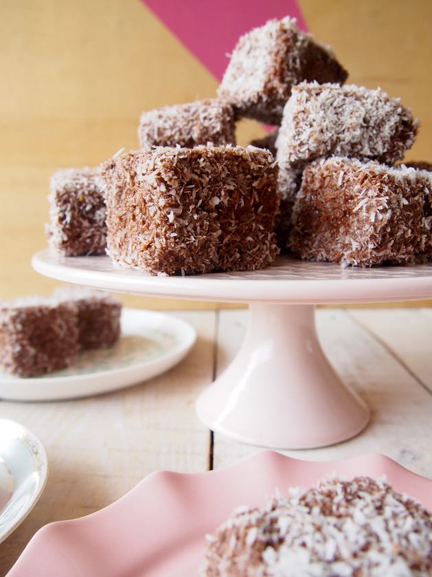 gluten free low fructose lamingtons