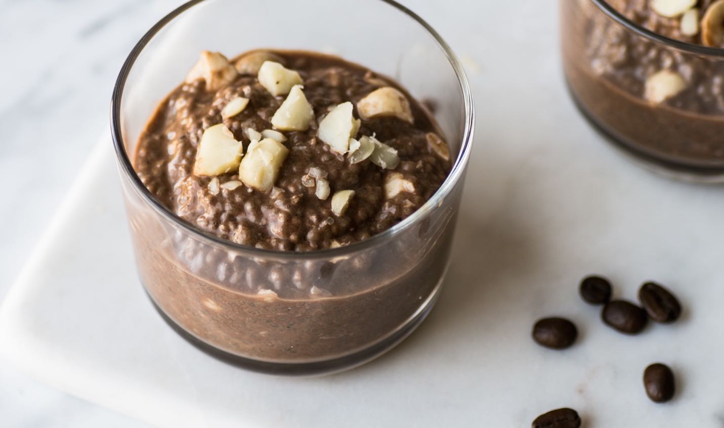 Mocha nut chia pudding recipe | Gluten free, refined sugar free, dairy free