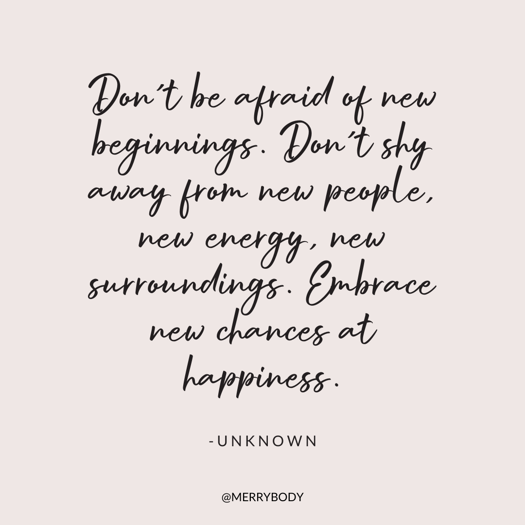 fresh starts. new beginnings. – choose happiness