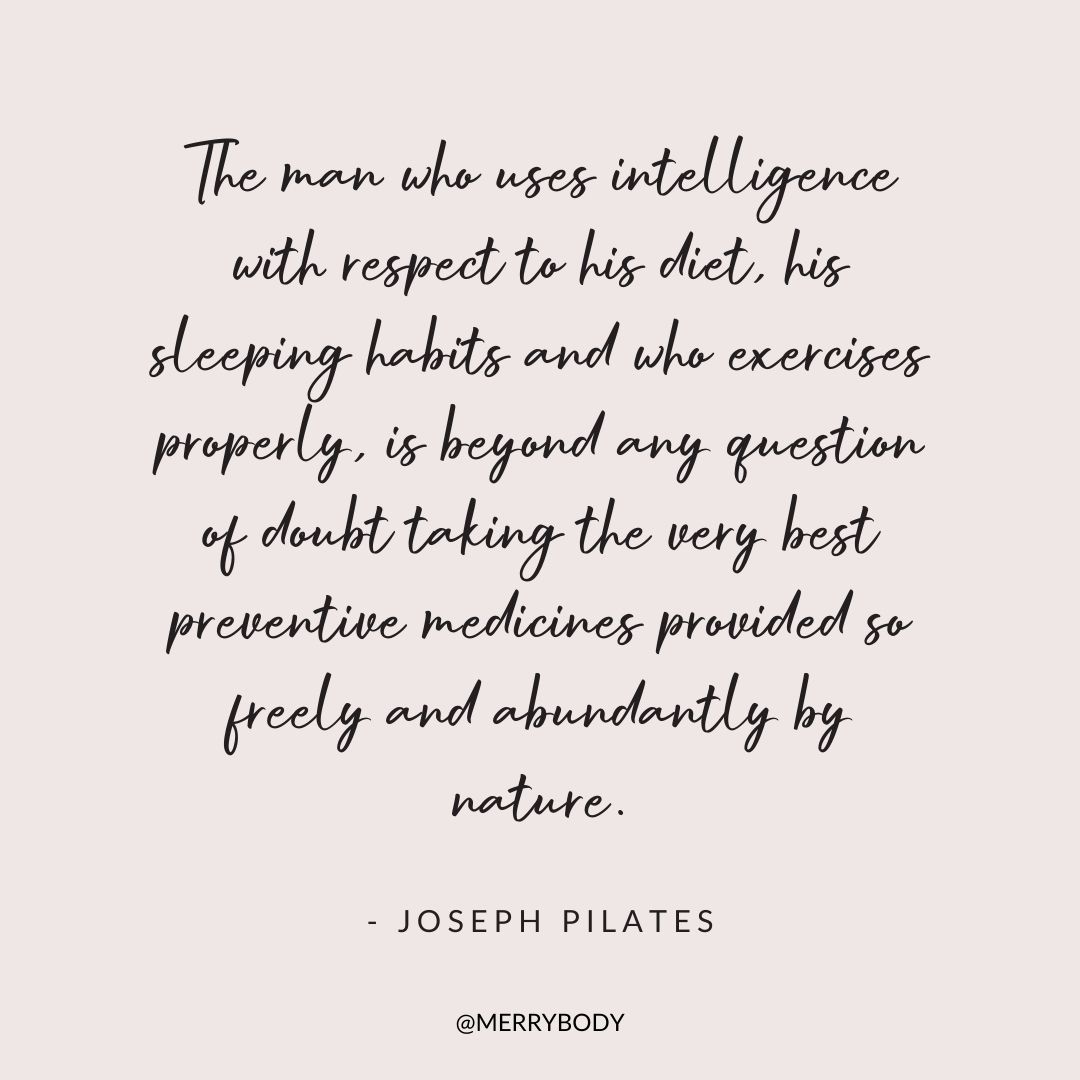 From the pioneer of Pilates, Joseph Pilates himself: Change