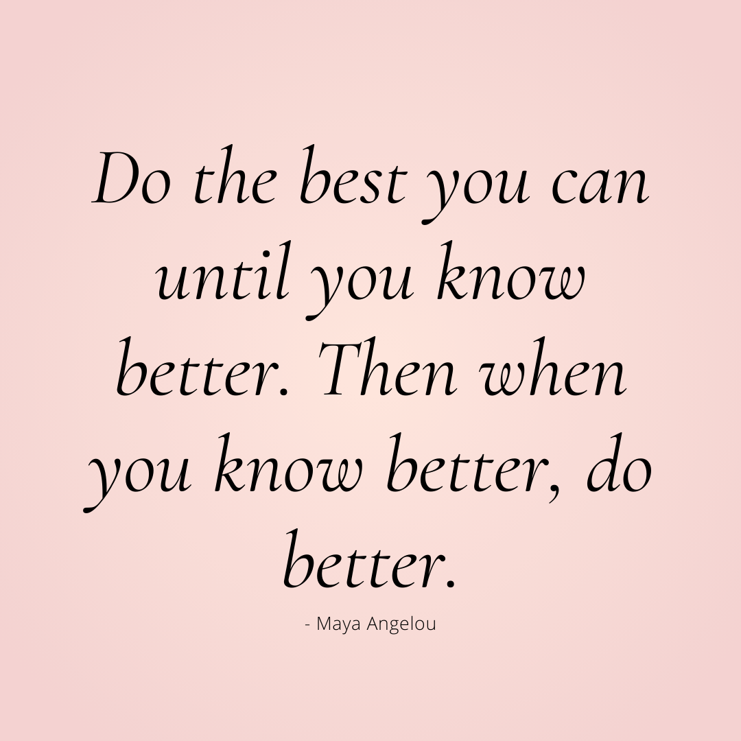 reminder: you are what you do, not what you say you will do