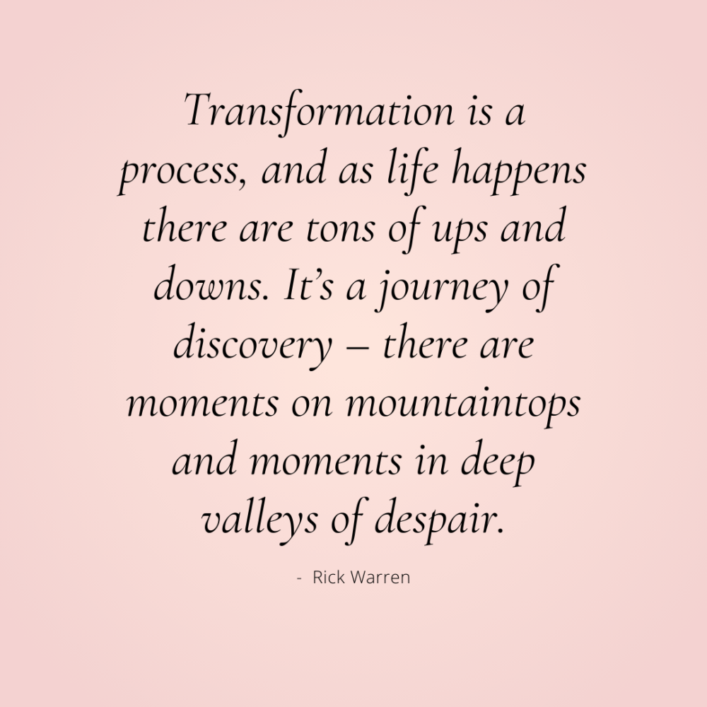 my transformation journey quotes